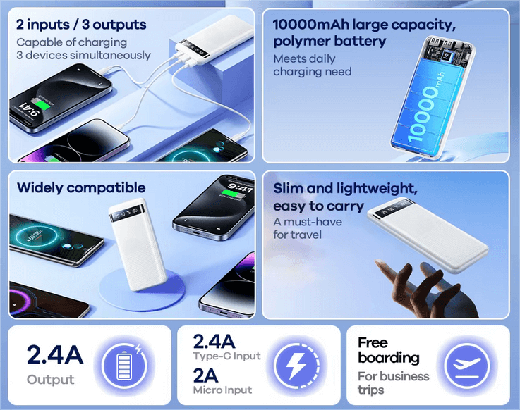 Fast Charge Powerbank 10000mAh LS-FC1