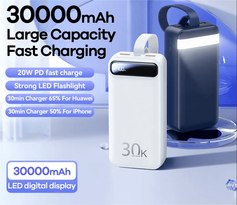 22.5W Fast Charging Power Bank 30000Mah LS-FC3