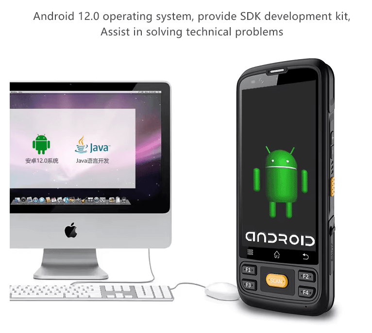 Leeshion factory Near-filed RFID Handheld Mobile Computer LS-H710 with Impinj E710