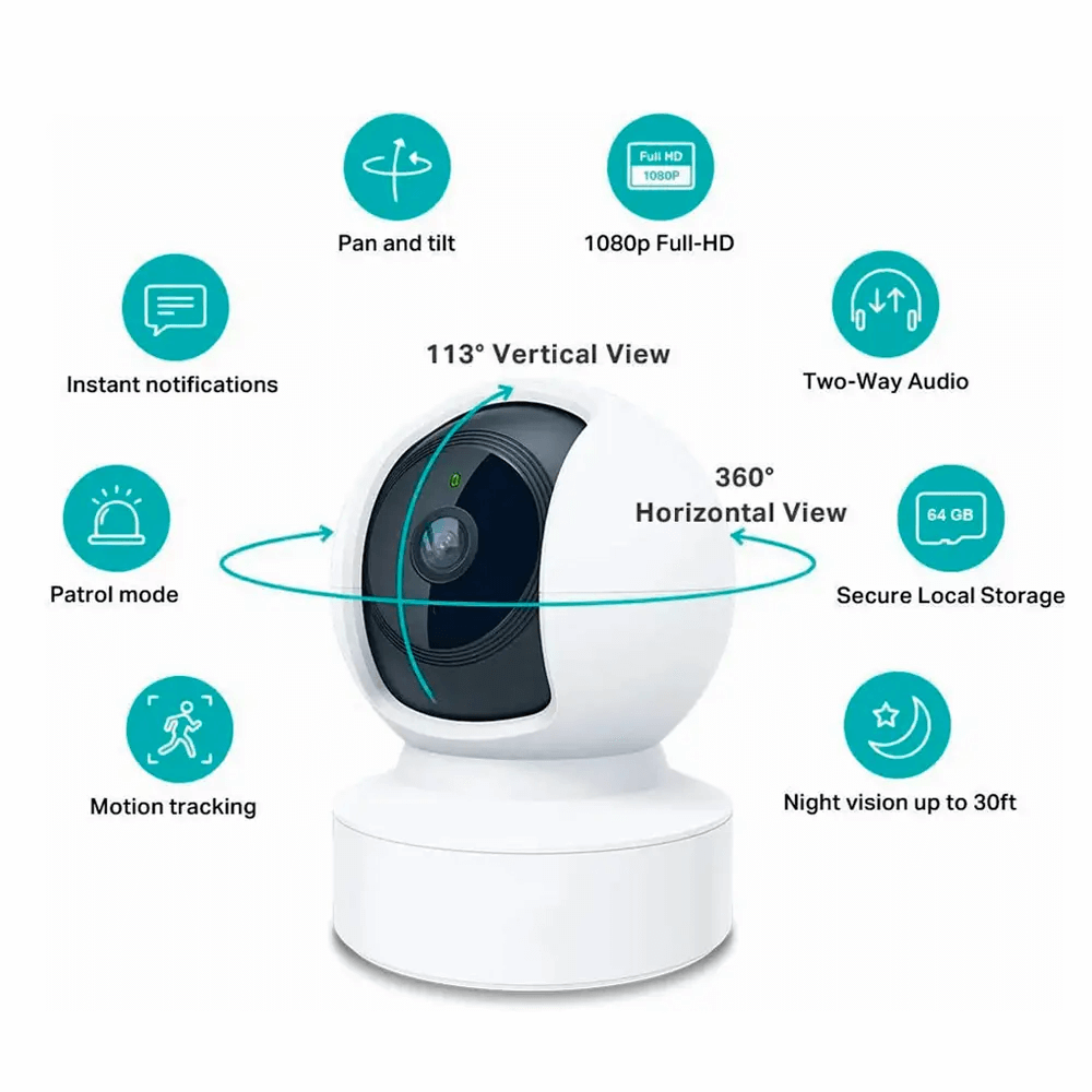 1080p HD WiFi Indoor Security Camera LS-IP30