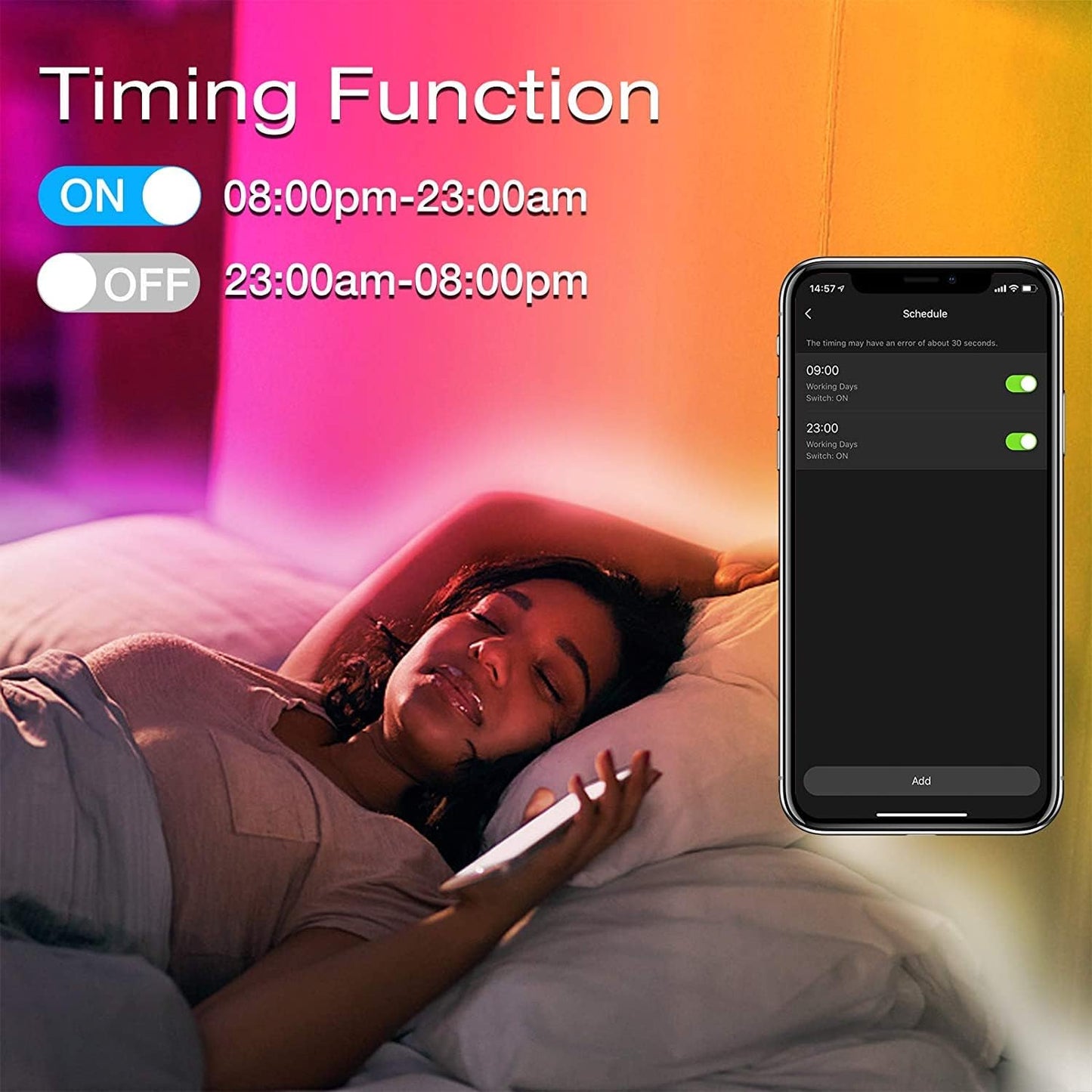 RGB Led Smart Strip Lights with Smart App Control