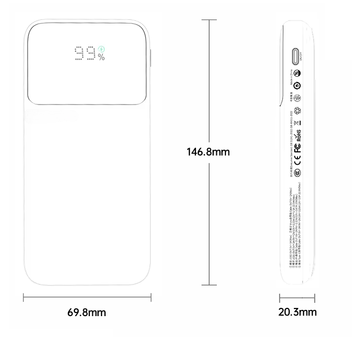 Portable Powerbank 20W Fast Charging Power Banks 20000mAh LS-FC2
