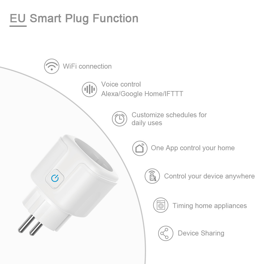 Tuya WIFI bluetooth Smart Socket LS-S1