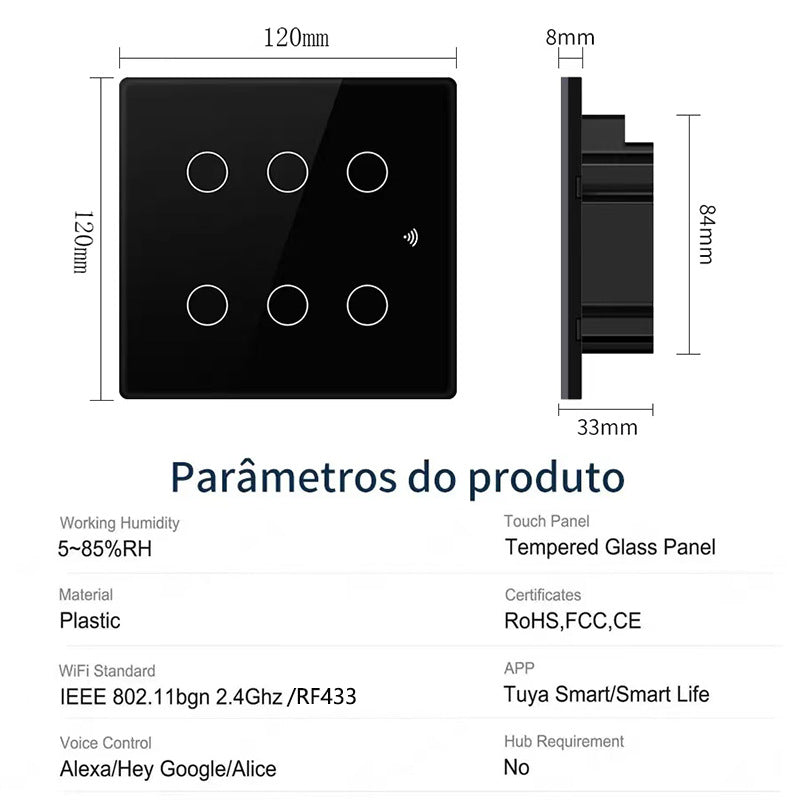 Zigbee Tuya Smart Switch Wholesale Brazilian Standard