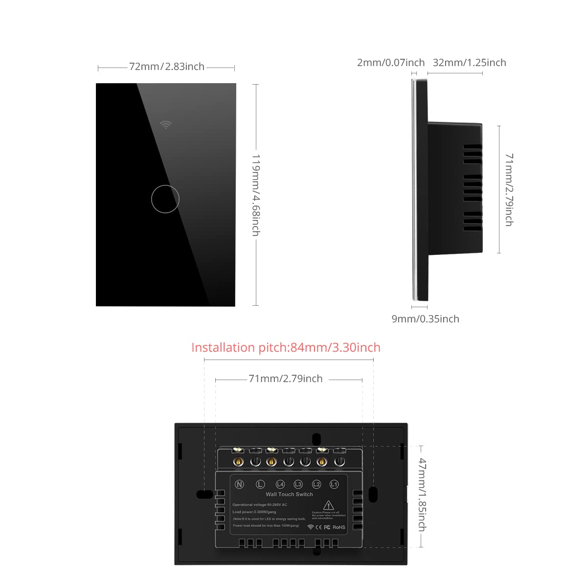 WiFi Smart Light Switch US standard