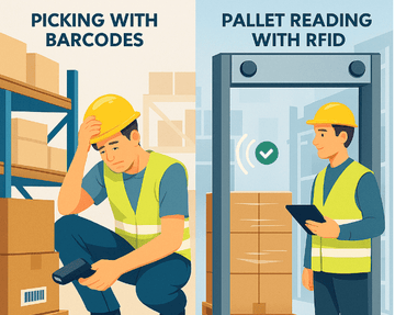 Challenges in Hybrid (RFID + Barcode) Warehouse Environments