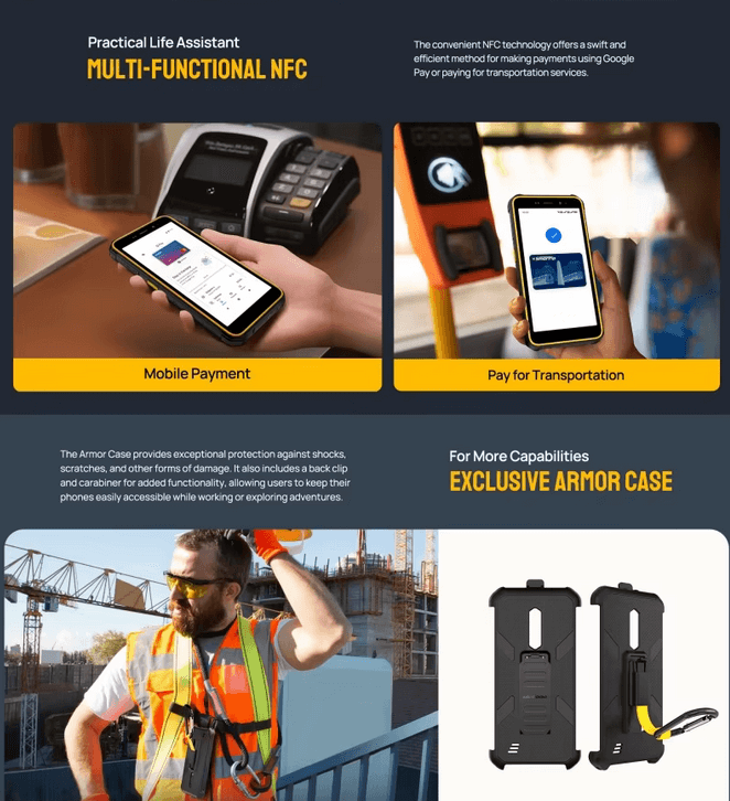 Enterprise-Grade Rugged Android Smartphone X12 PRO