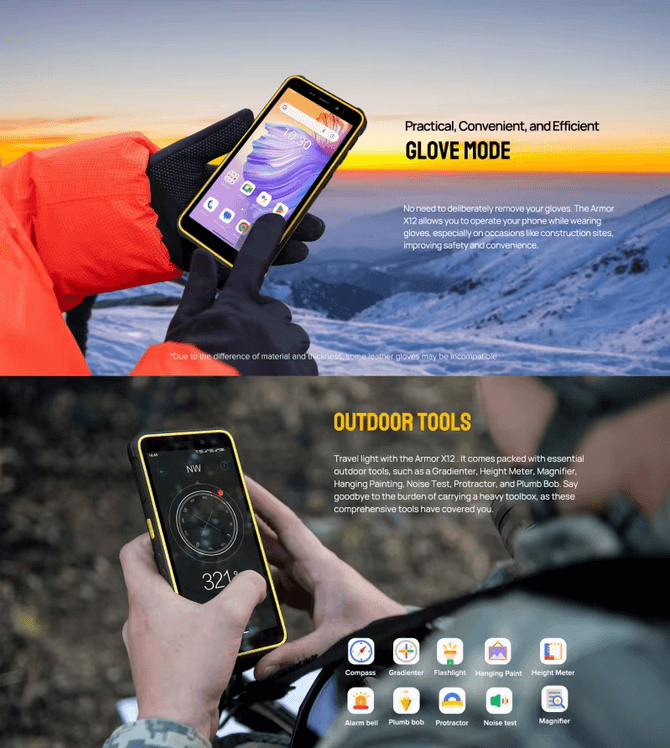 Enterprise-Grade Rugged Android Smartphone X12 PRO