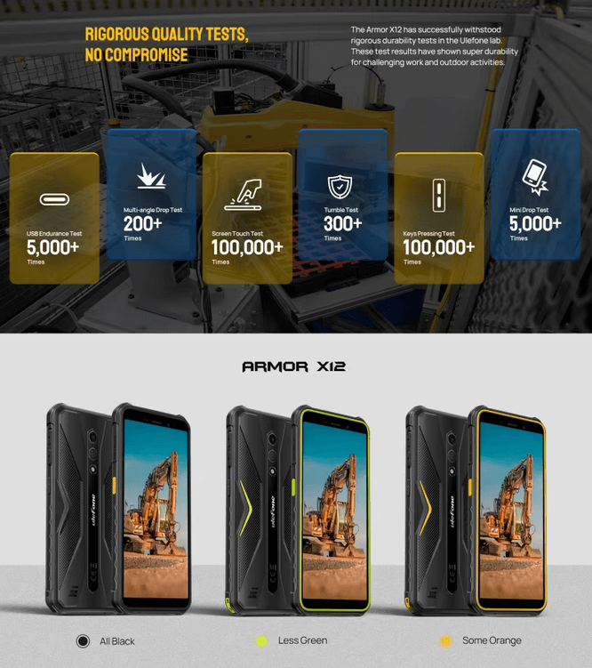 Enterprise-Grade Rugged Android Smartphone X12 PRO