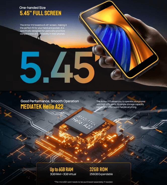 Enterprise-Grade Rugged Android Smartphone X12 PRO