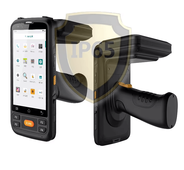 Leeshion factory industry handheld uhf rfid reader LSHC720S with 10000mAh battery