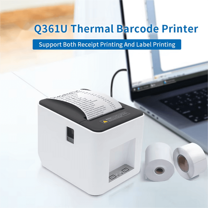 80mm Max Label Printer Paper Roll Bluetooth Label Printer LS-Q361U