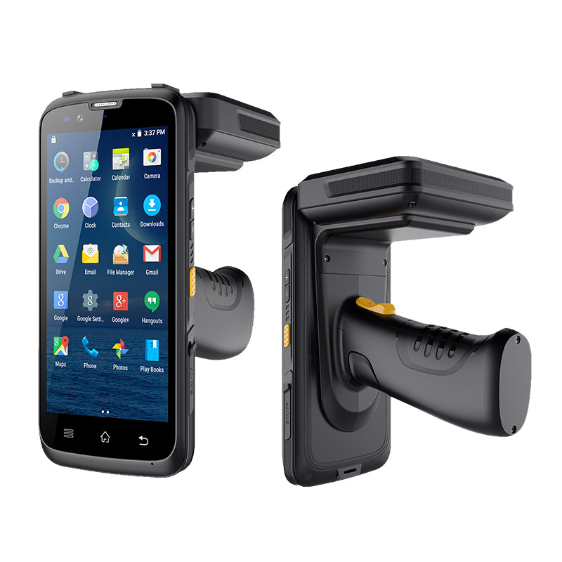 Leeshion industry handheld UHF RFID reader LS-N41U with Honeywell barcode scanner