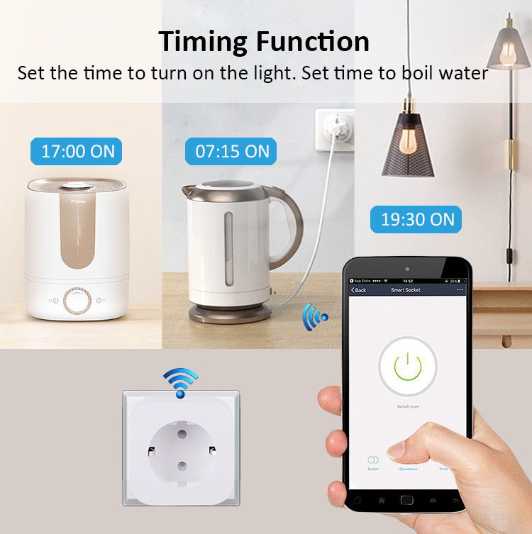 Tuya WIFI bluetooth Smart Socket