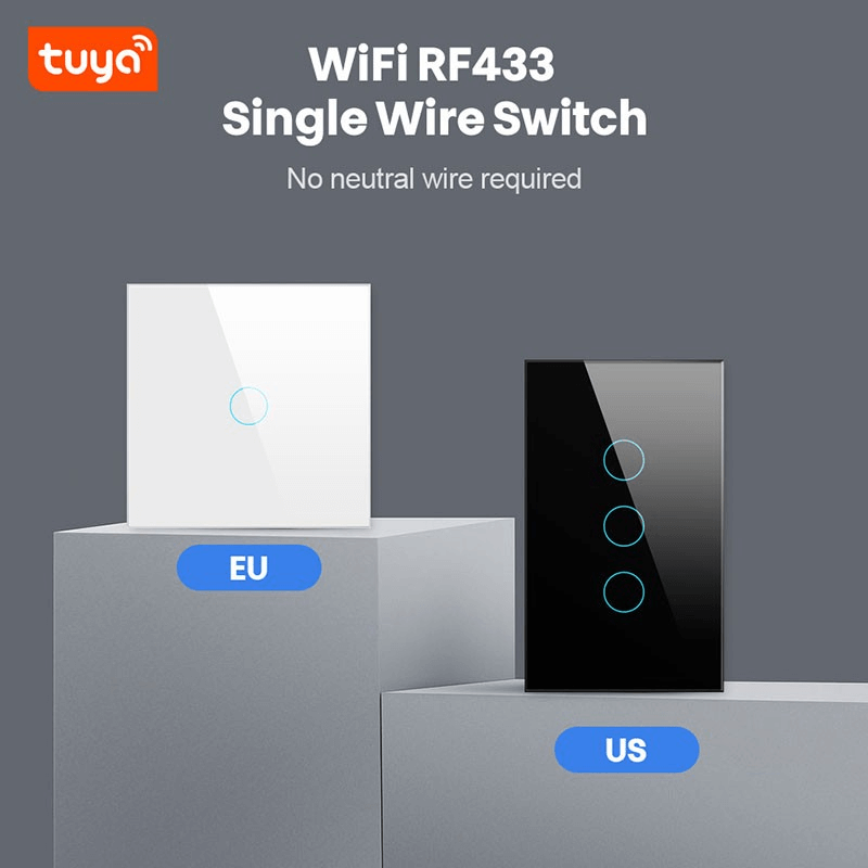 Tuya WiFi Universal Smart Switch EU Standard 1/2/3/4 Gang