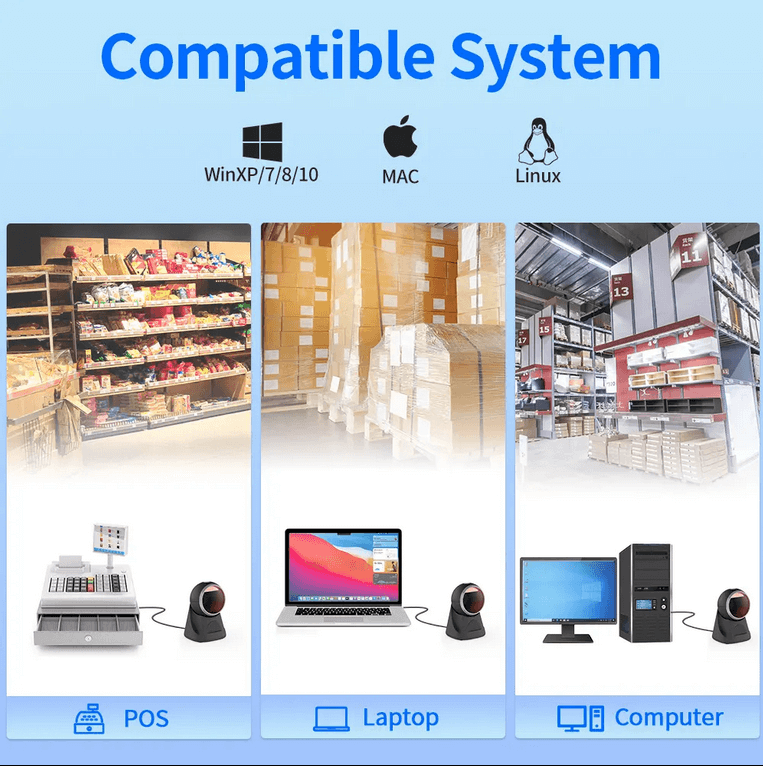 Desktop QR Code Scanner LS-D8801