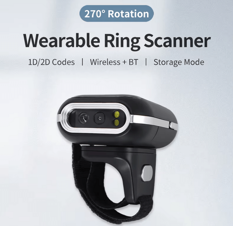 Mini Size Ring Wearable Wireless Barcode Reader  LS-FS20