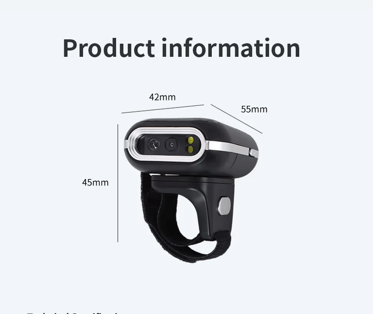 Mini Size Ring Wearable Wireless Barcode Reader  LS-FS20