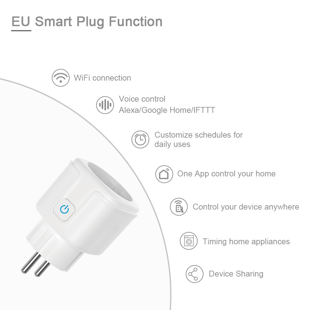 Tuya WIFI bluetooth Smart Socket