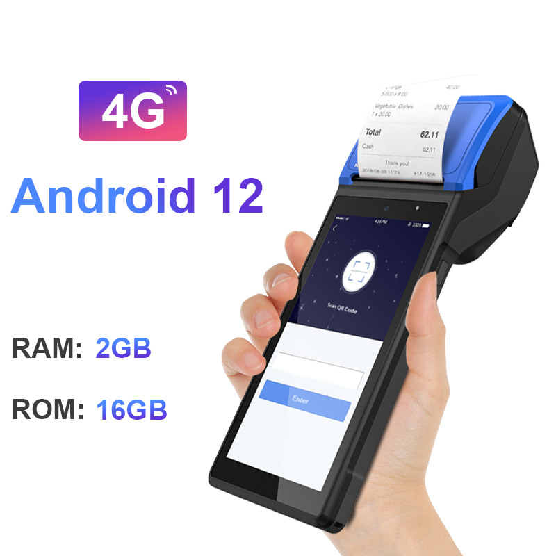 Non Financial Android POS Terminal System 4G Smart Printer V510