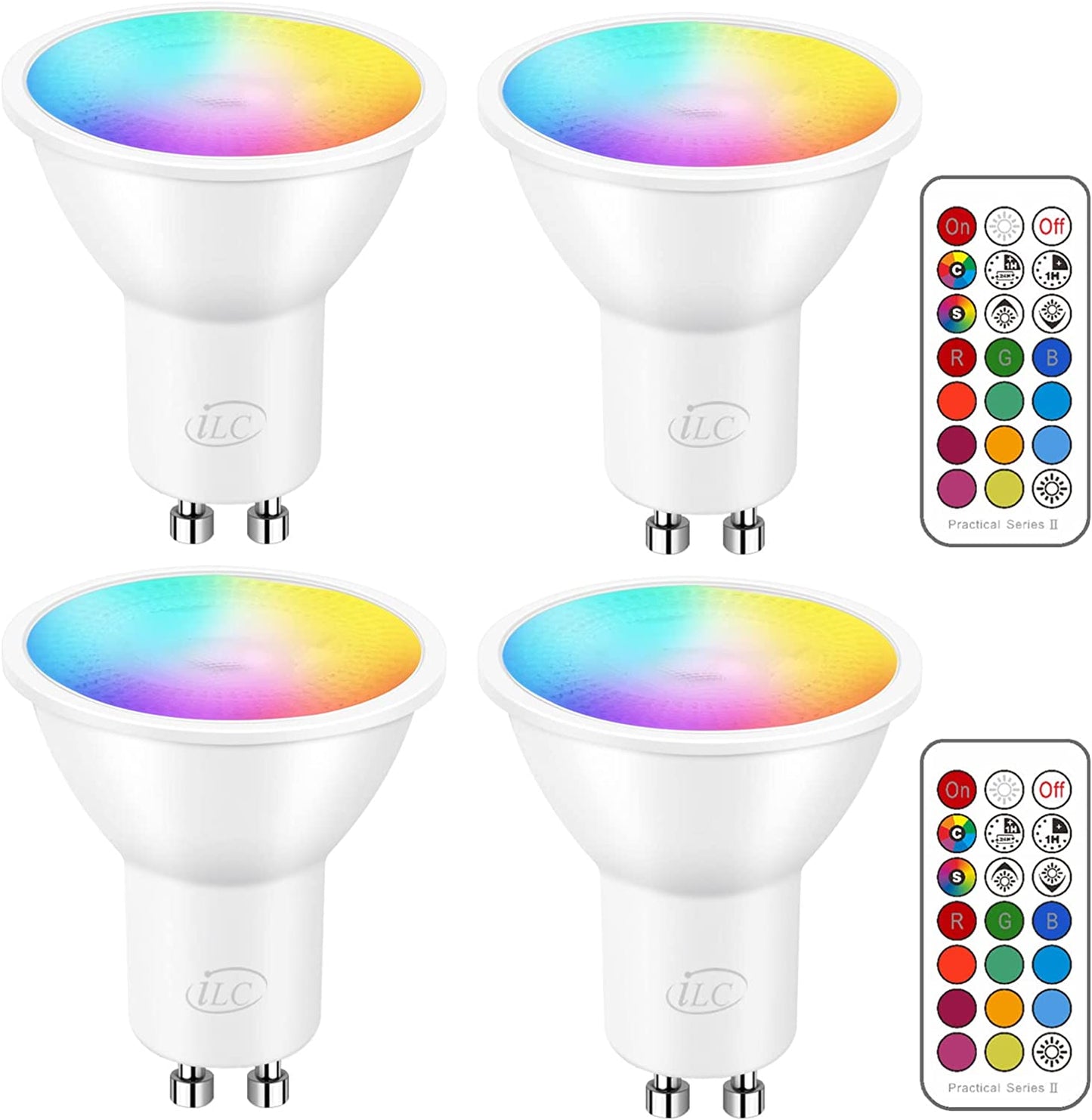 GU10 LED Light Bulb, 40 Watt (Pack of 4)