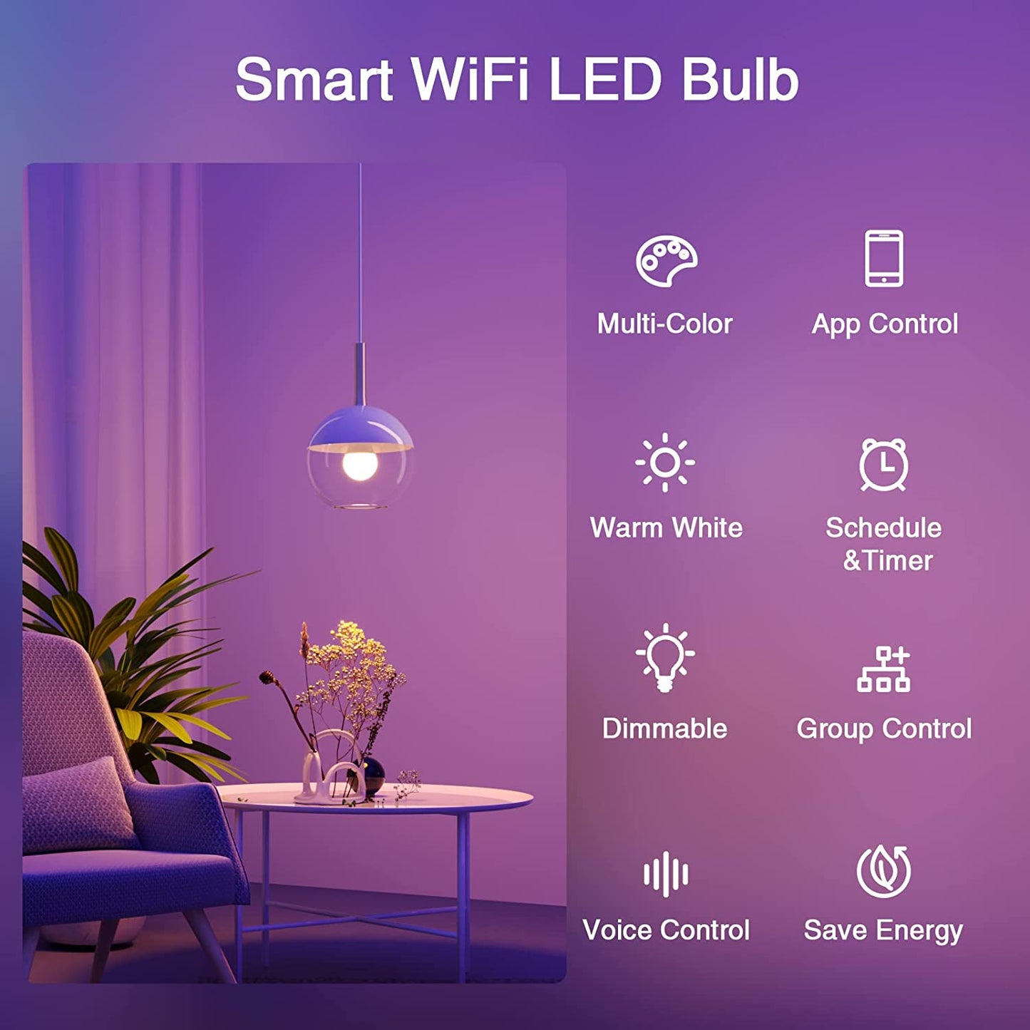 Smart Light Bulbs 4 Pack