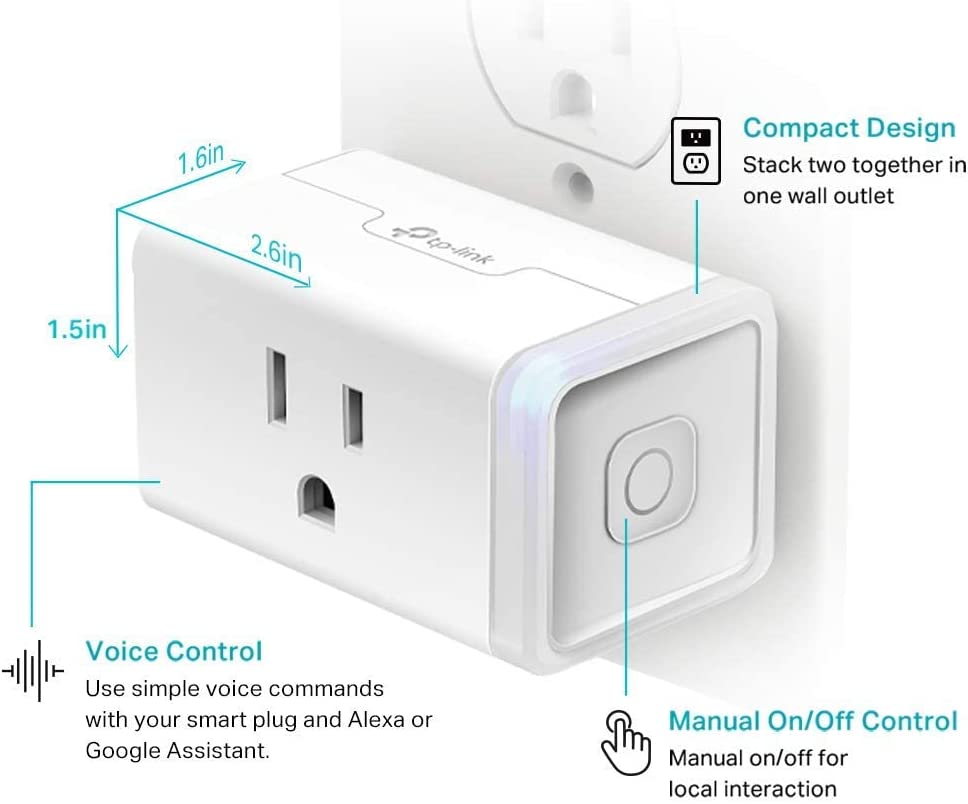 Smart Plug HS103P4, 4-Pack, White