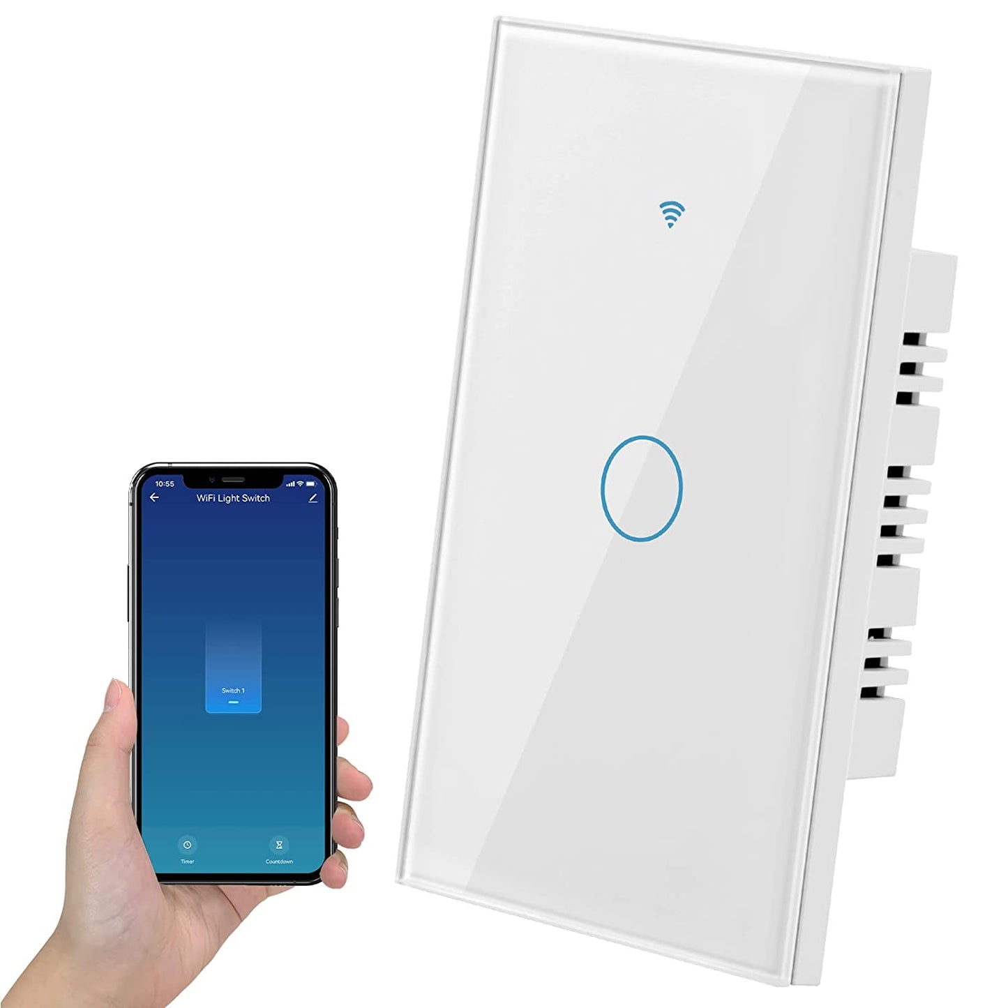 2.4GHz WiFi Wall Touch Smart Switch 1/2/3/4 Gang, US standard