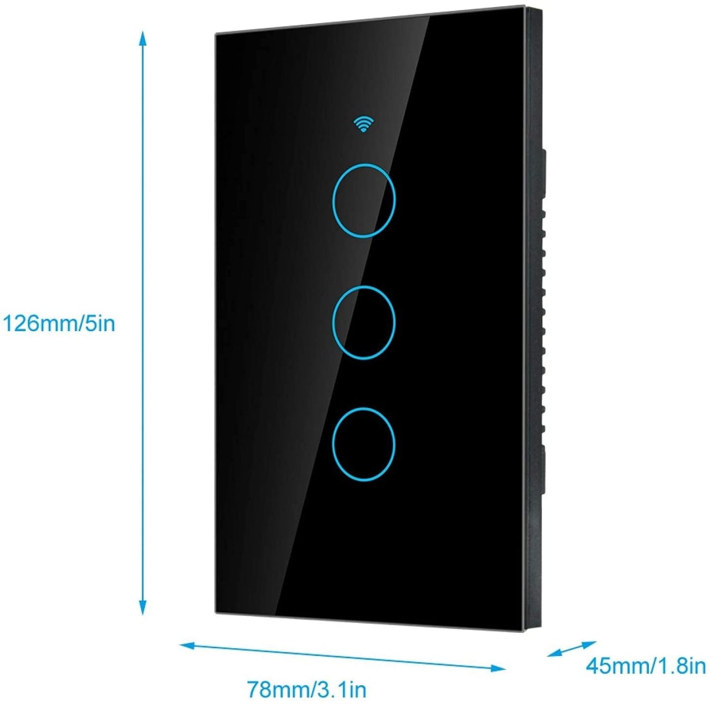 2.4GHz WiFi Wall Touch Smart Switch 1/2/3/4 Gang, US standard